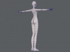 base mesh woman 21 3D Model
