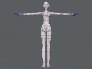 base mesh woman 21 3D Model