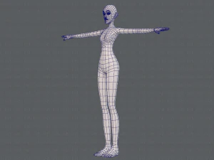 base mesh woman 21 3D Model