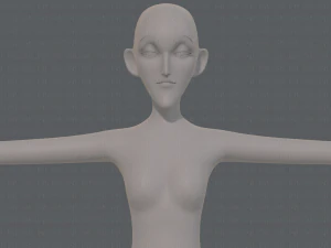 base mesh woman 21 3D Model