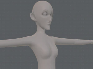 base mesh woman 21 3D Model