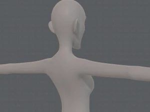 base mesh woman 21 3D Model