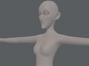 base mesh woman 21 3D Model