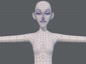 base mesh woman 21 3D-Modell