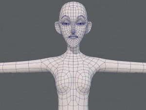 base mesh woman 21 3D Model