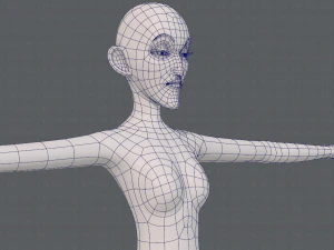 base mesh woman 21 3D Model