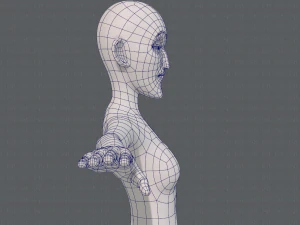 base mesh woman 21 3D Model