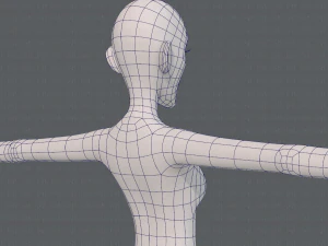 base mesh woman 21 3D Model