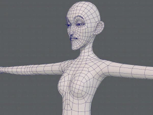 base mesh woman 21 3D Model