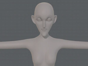 base mesh woman 21 3D Model