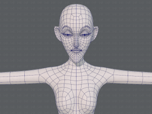 base mesh woman 21 3D-Modell