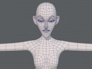 base mesh woman 21 3D Model