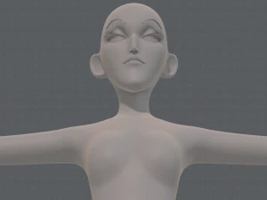base mesh woman 21 3D Model
