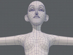 base mesh woman 21 3D Model