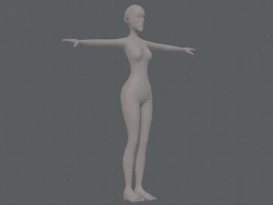 base mesh woman 22 3D Model