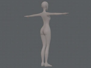 base mesh woman 22 3D Model