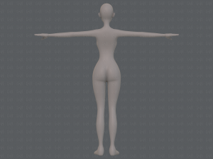 base mesh woman 22 3D Model
