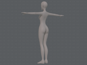 base mesh woman 22 3D Model