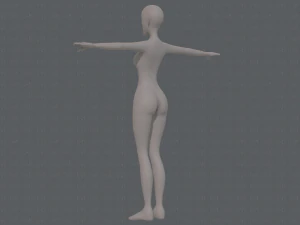 base mesh woman 22 3D Model