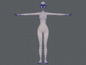 base mesh woman 22 3D Model