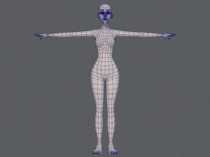 base mesh woman 22 3D Model