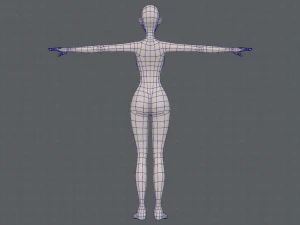 base mesh woman 22 3D Model