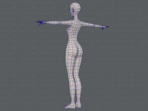 base mesh woman 22 3D Model