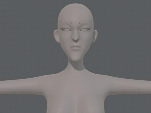 base mesh woman 22 3D Model