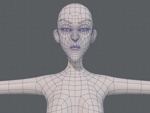 base mesh woman 22 3D Model