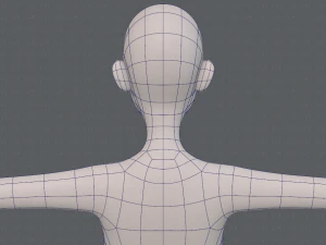 base mesh woman 22 3D Model