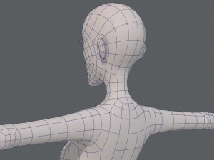 base mesh woman 22 3D Model