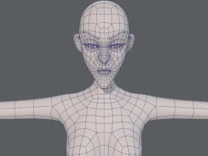 base mesh woman 22 3D Model