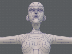 base mesh woman 22 3D Model