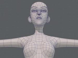 base mesh woman 22 3D Model