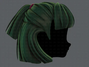 3d hair style for girl v63 3D Model