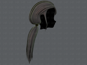 3d hair style for girl v64 3D Model