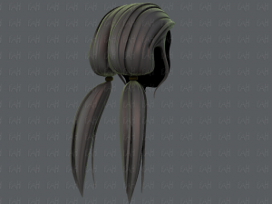 3d hair style for girl v64 3D Model