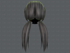 3d hair style for girl v64 3D Model