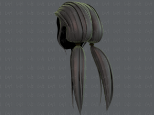 3d hair style for girl v64 3D Model
