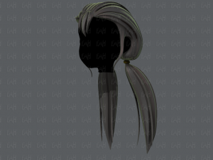 3d hair style for girl v64 3D Model