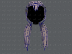 3d hair style for girl v64 3D Model