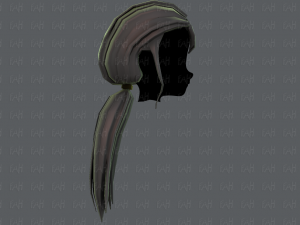 3d hair style for girl v64 3D Model