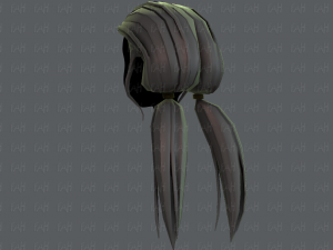 3d hair style for girl v64 3D Model