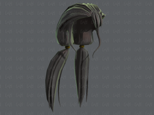 3d hair style for girl v64 3D Model
