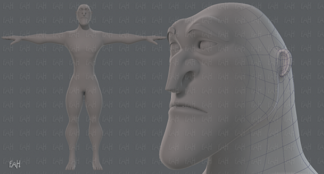 base mesh man character v20 Modelo 3D .c4d .max .obj .3ds .fbx .stl .blend 