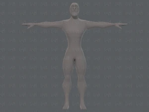 base mesh man character v20 3D Model