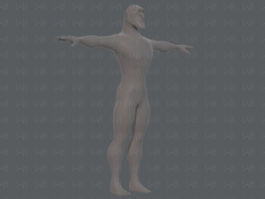 base mesh man character v20 Modelo 3D
