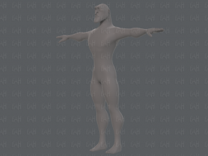 base mesh man character v20 Modelo 3D