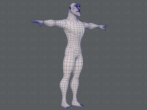 base mesh man character v20 Modelo 3D