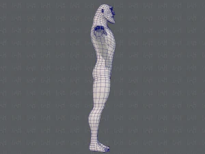 base mesh man character v20 3D Model